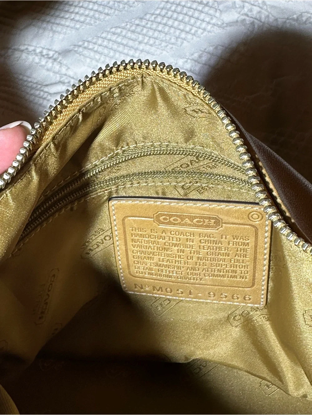 COACH Vintage Legacy British Tan Leather Convertible Shoulder Bag-9566